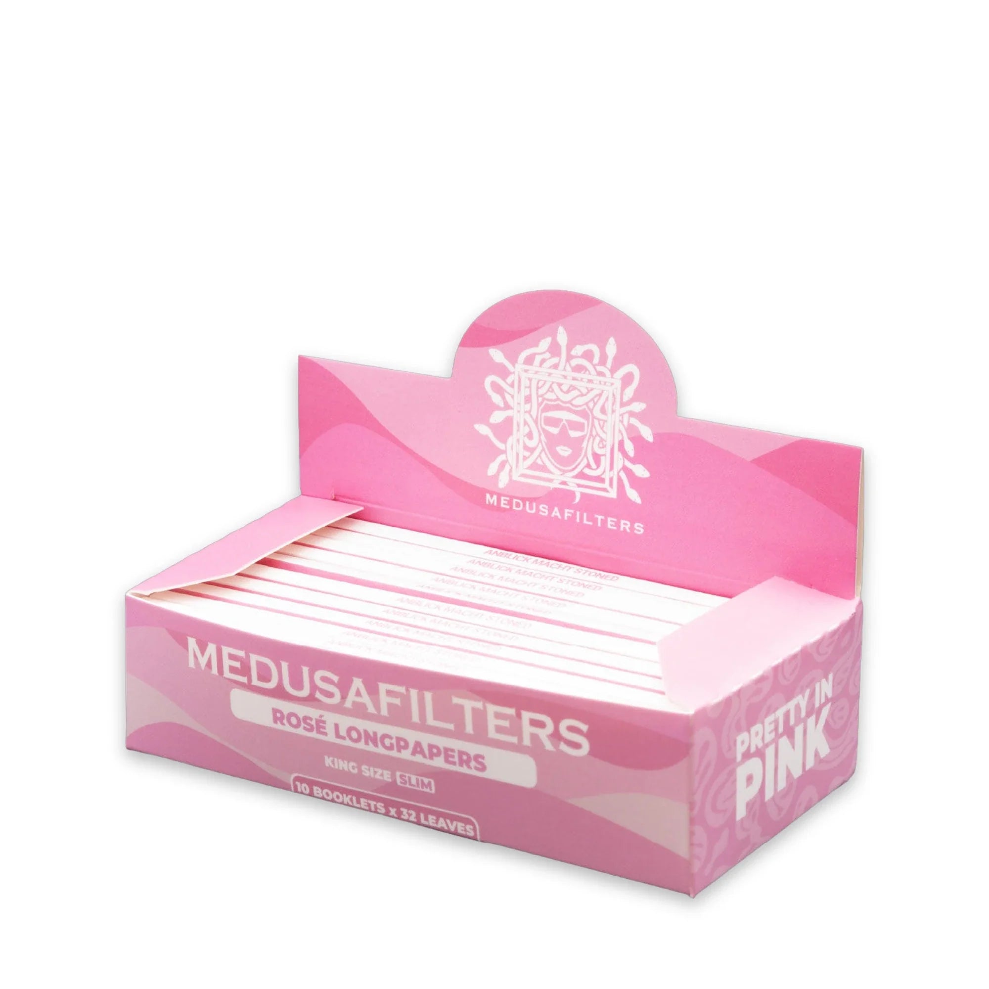 Medusafilters Longpapers King Size Slim Rosé – 10er Set