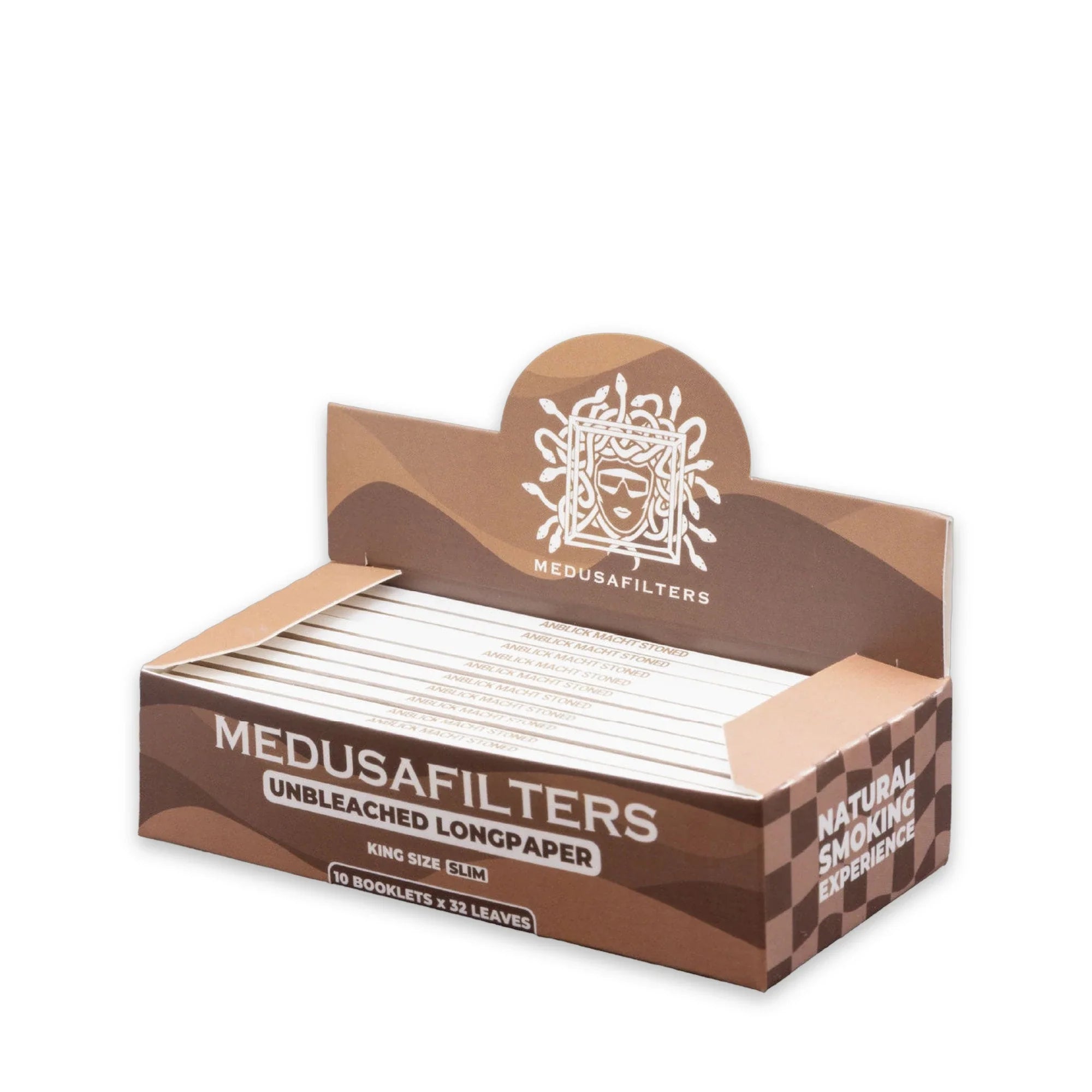 Medusafilters Longpapers King Size Slim Unbleached – 10er Set