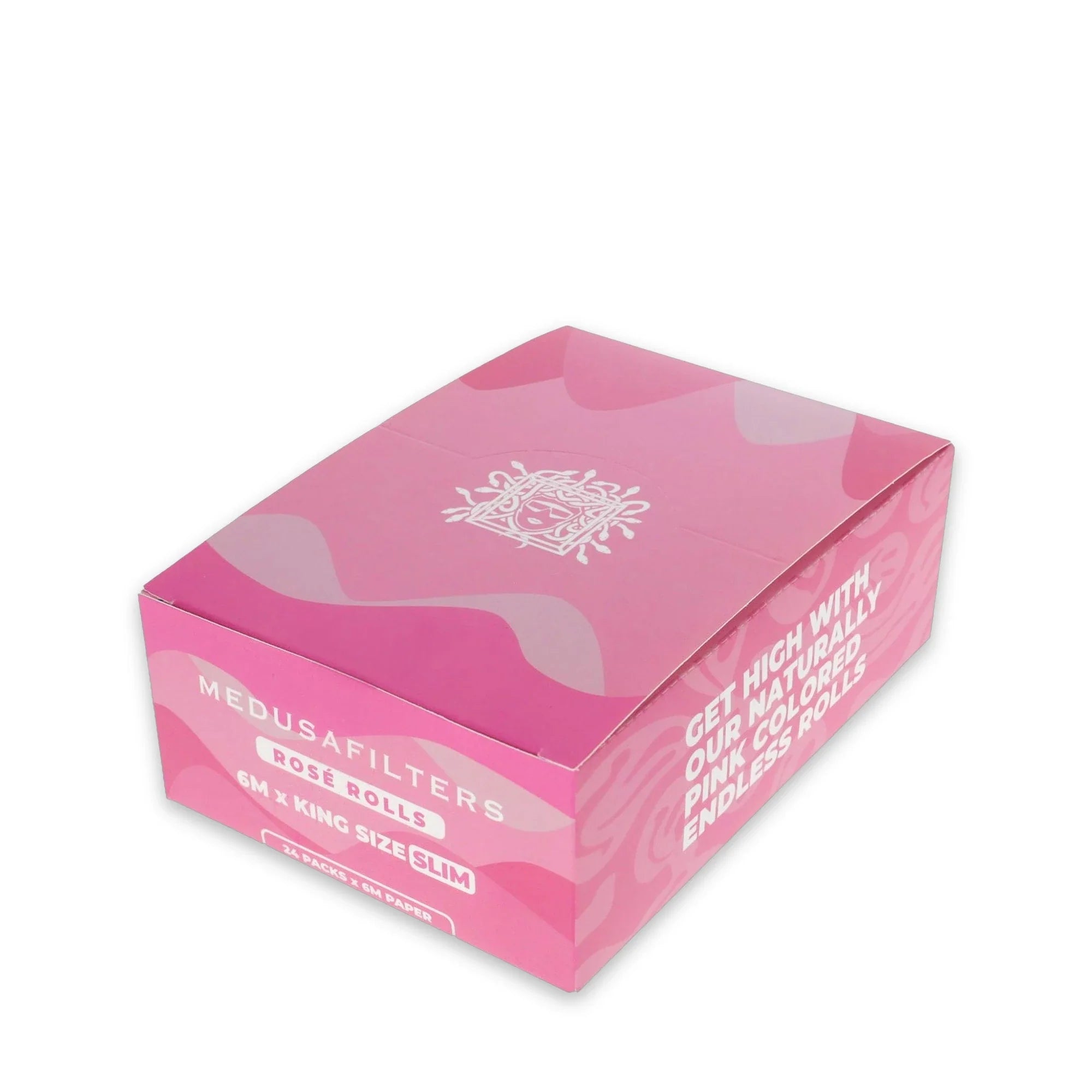 Medusafilters Rolls King Size Slim Rosé – 24er Display