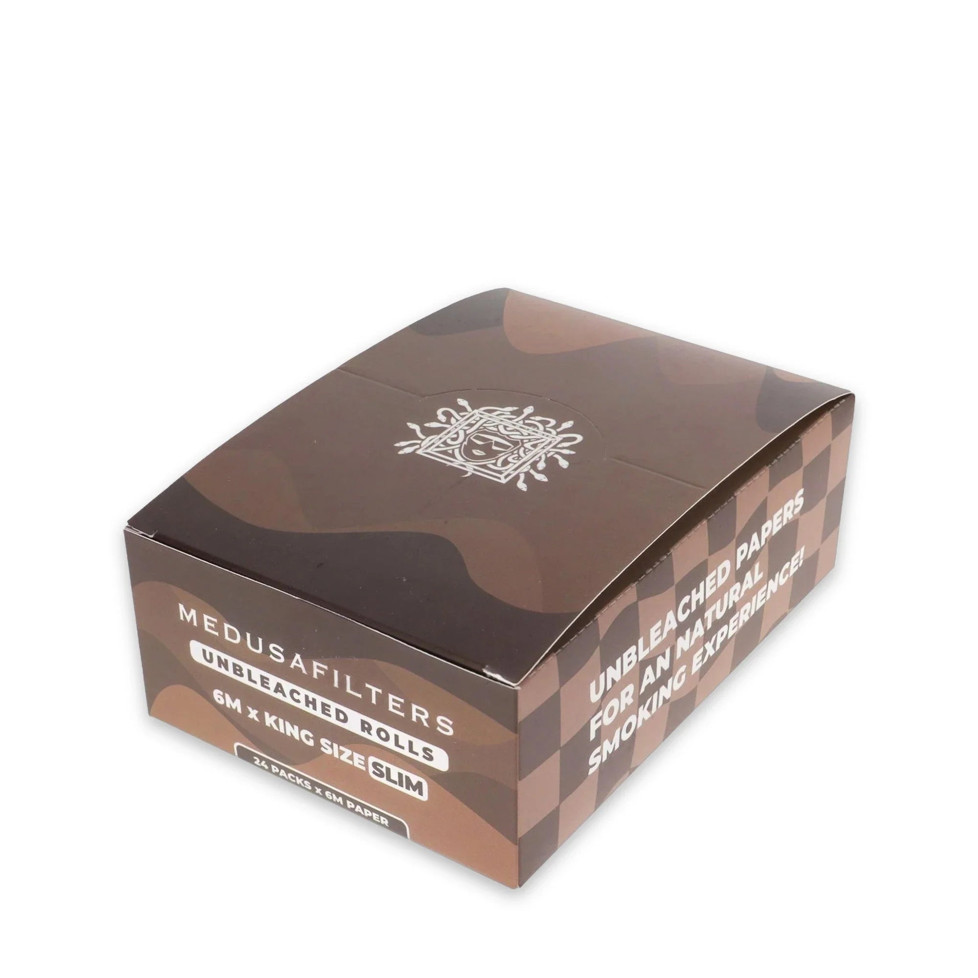 Medusafilters Rolls King Size Slim Unbleached – 24er Display