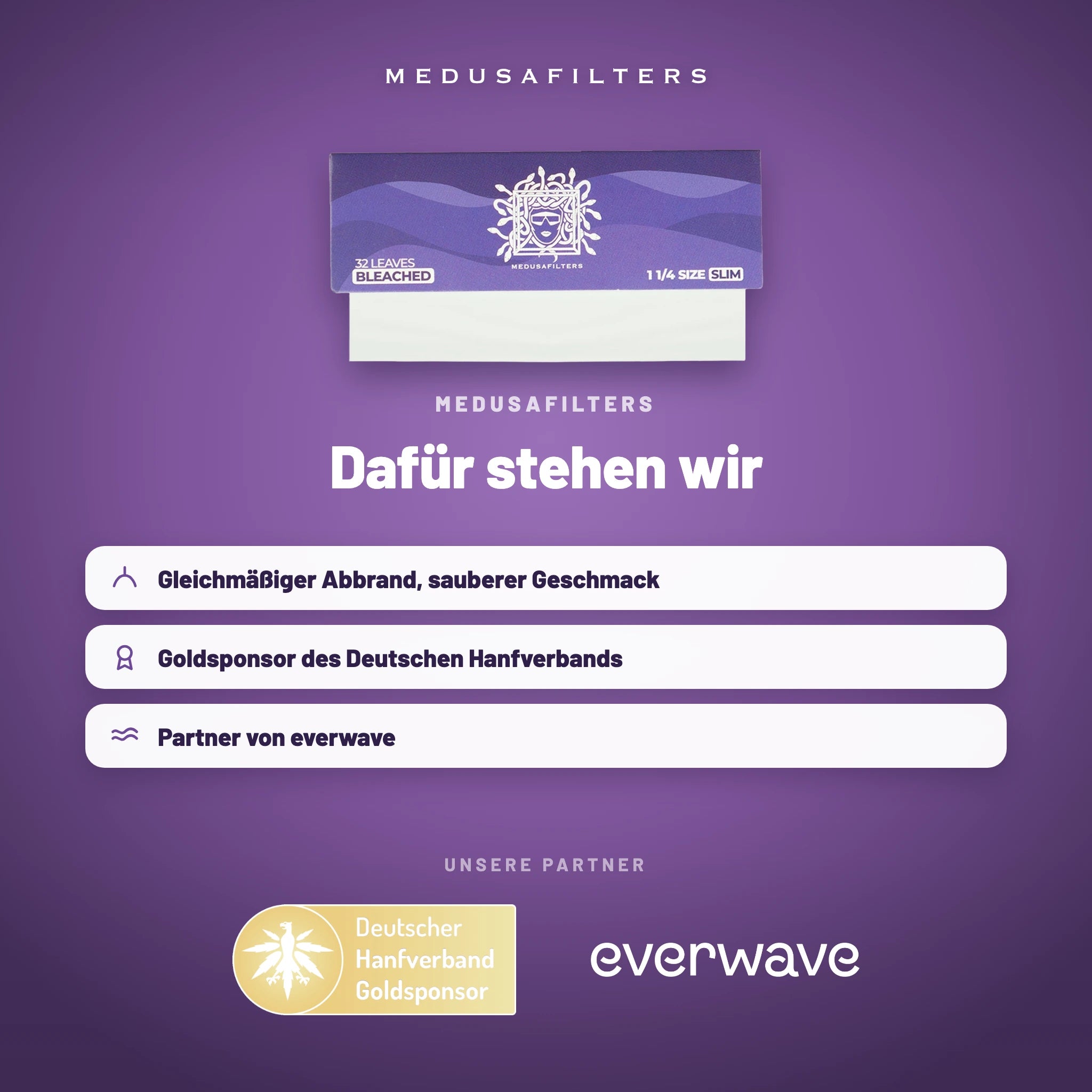 Medusafilters Shortpapers BLEACHED – 1 Heft – Marke und Partner