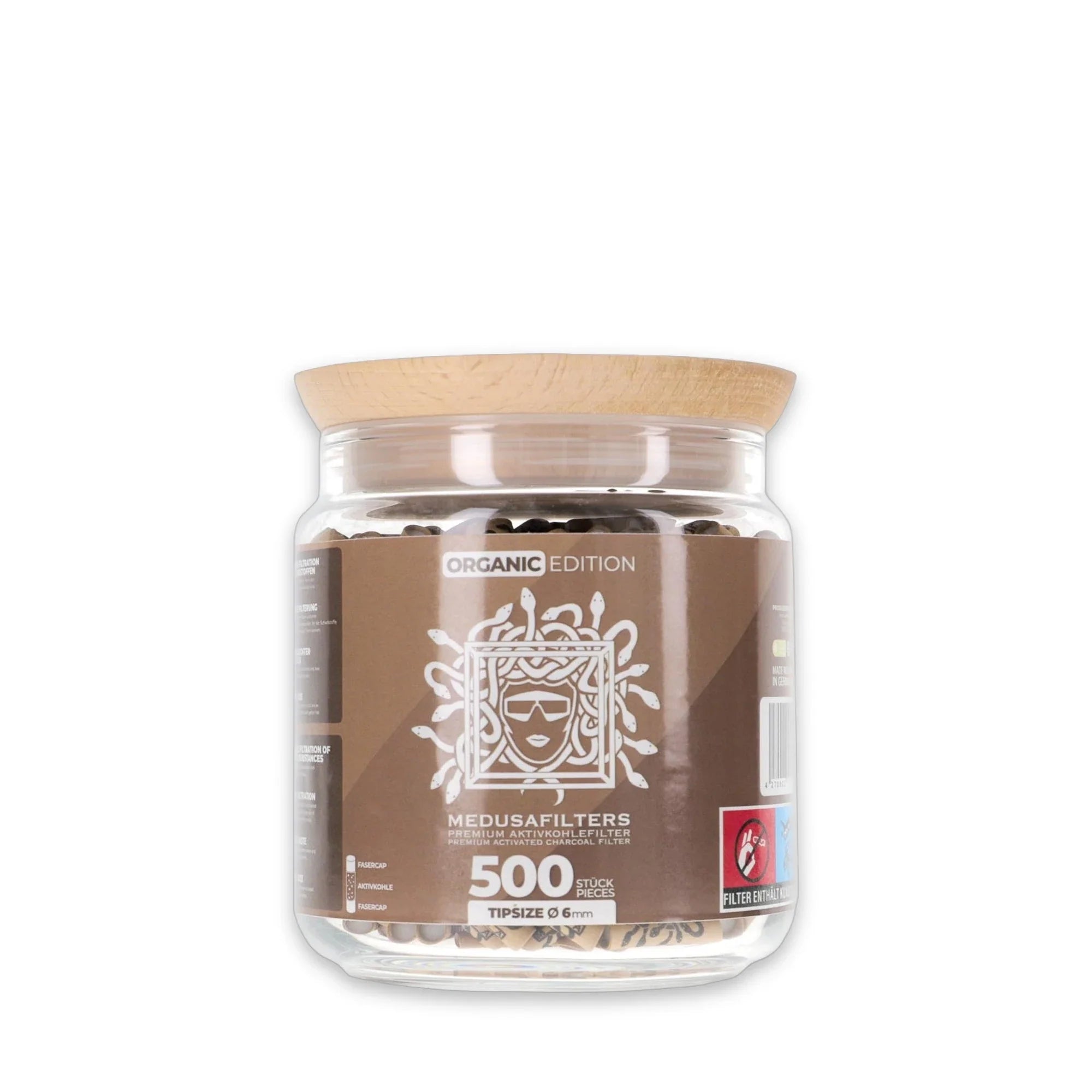 Medusafilters Aktivkohlefilter Glas 500er Organic