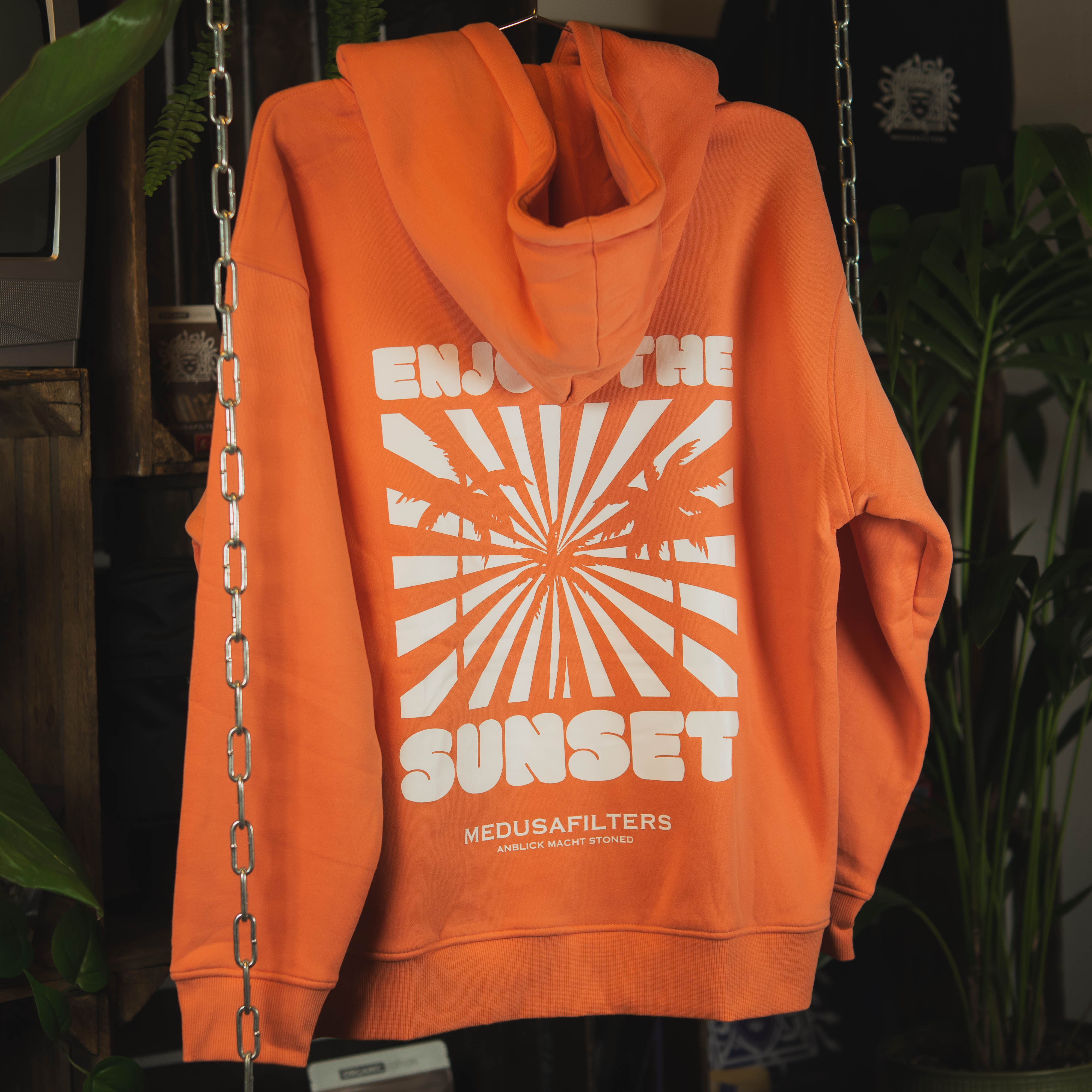 Medusafilters Hoodie mit Backprint - SUNSET