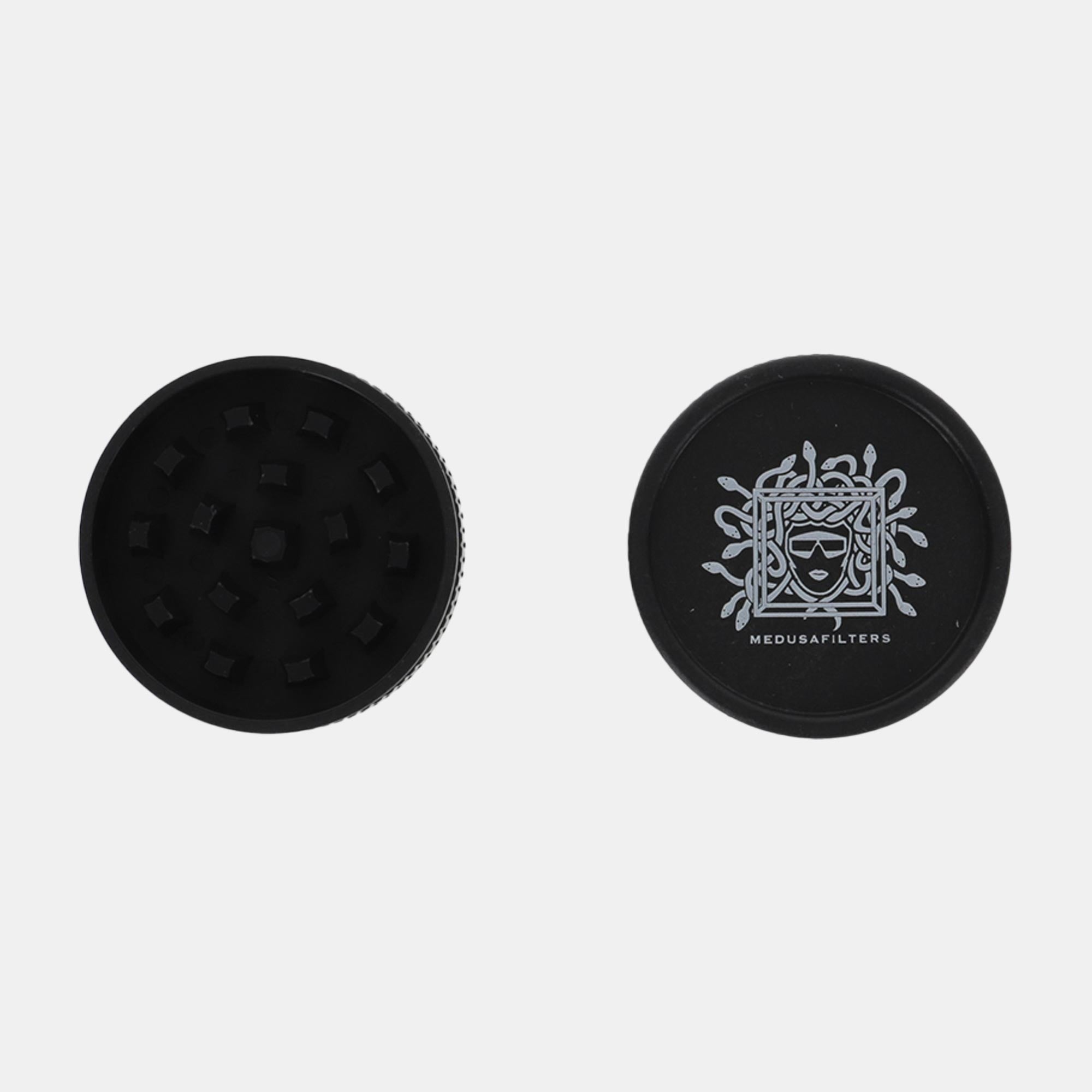 Medusafilters Bio Hemp Grinder aus Bio Plastik BLACK Edition Set