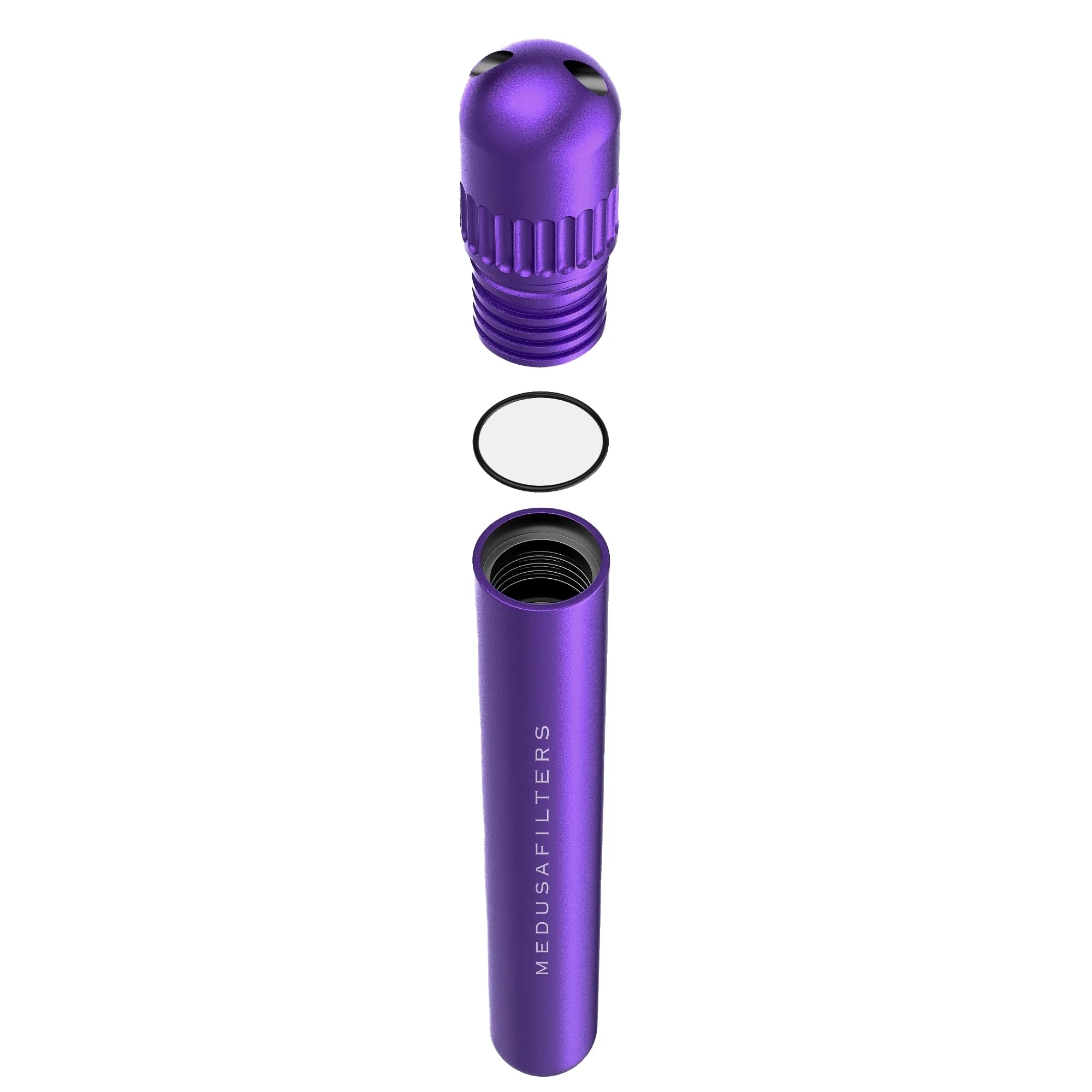 Medusafilters J-Case Premium Aluminium – geöffnet