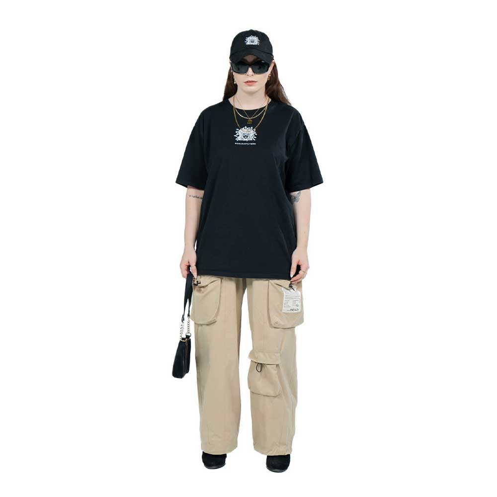 Medusafilters Shirt Schwarz Größe S M L XL Model Cappy Tasche 