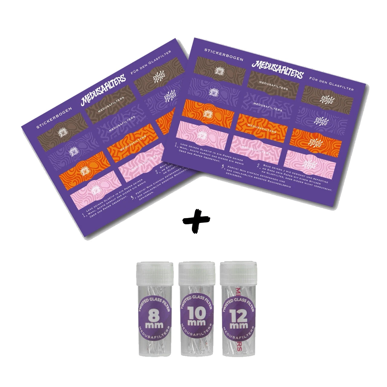 Medusafilters Twisted Glasfilter – Stickerbogen