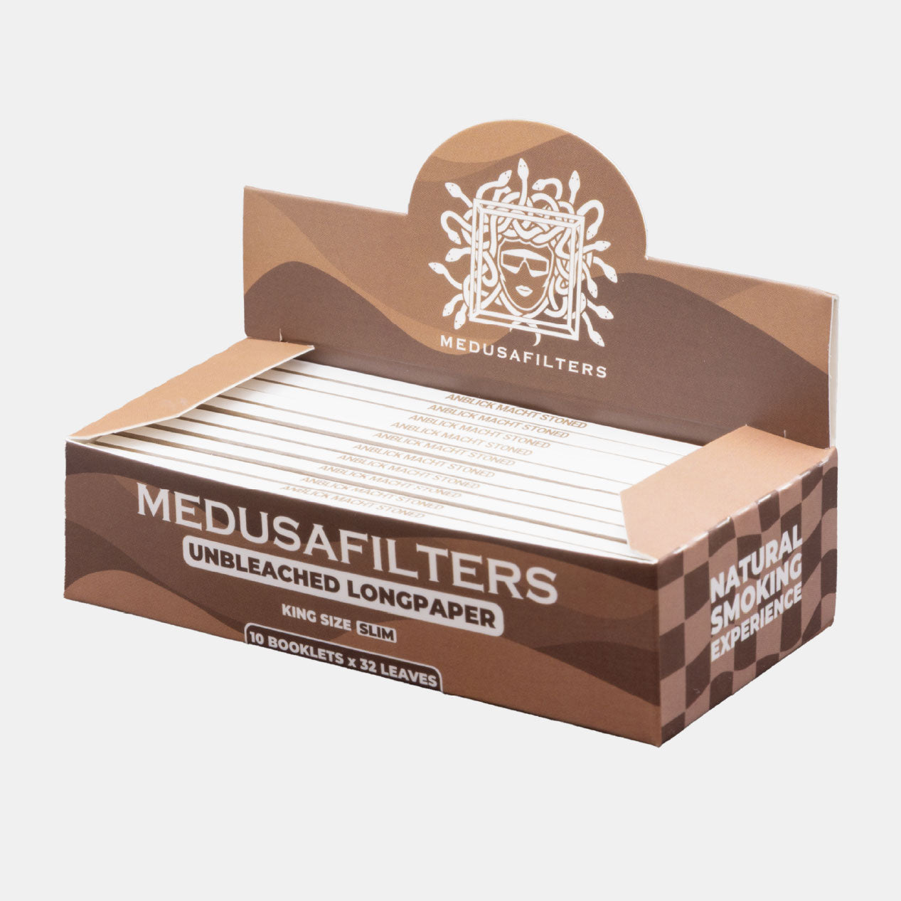 10er Longpapers Unbleached