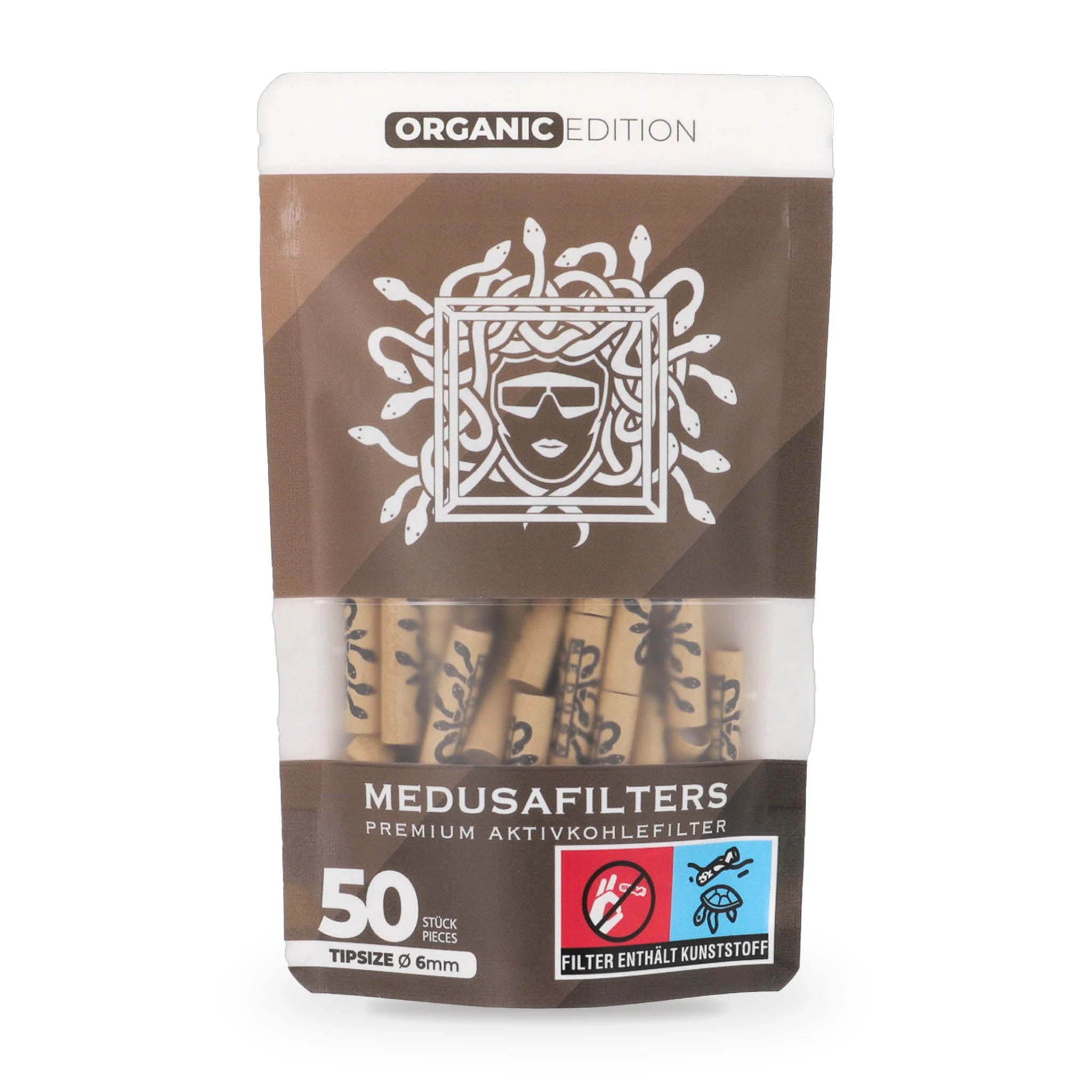 Medusafilters Aktivkohlefilter 6mm 50er Organic