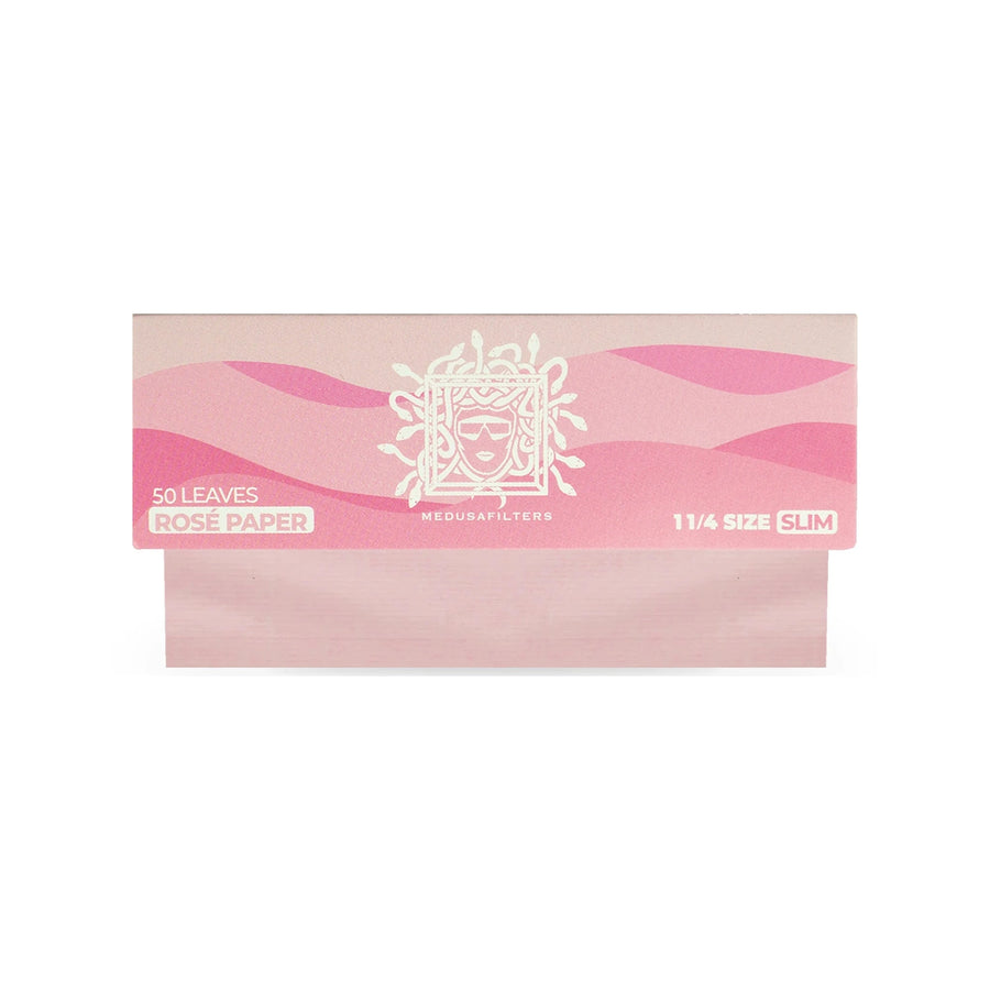 Medusafilters Shortpapers 1¼ Size Slim, Einzelheft, Rosé-Papier, 50 Blatt