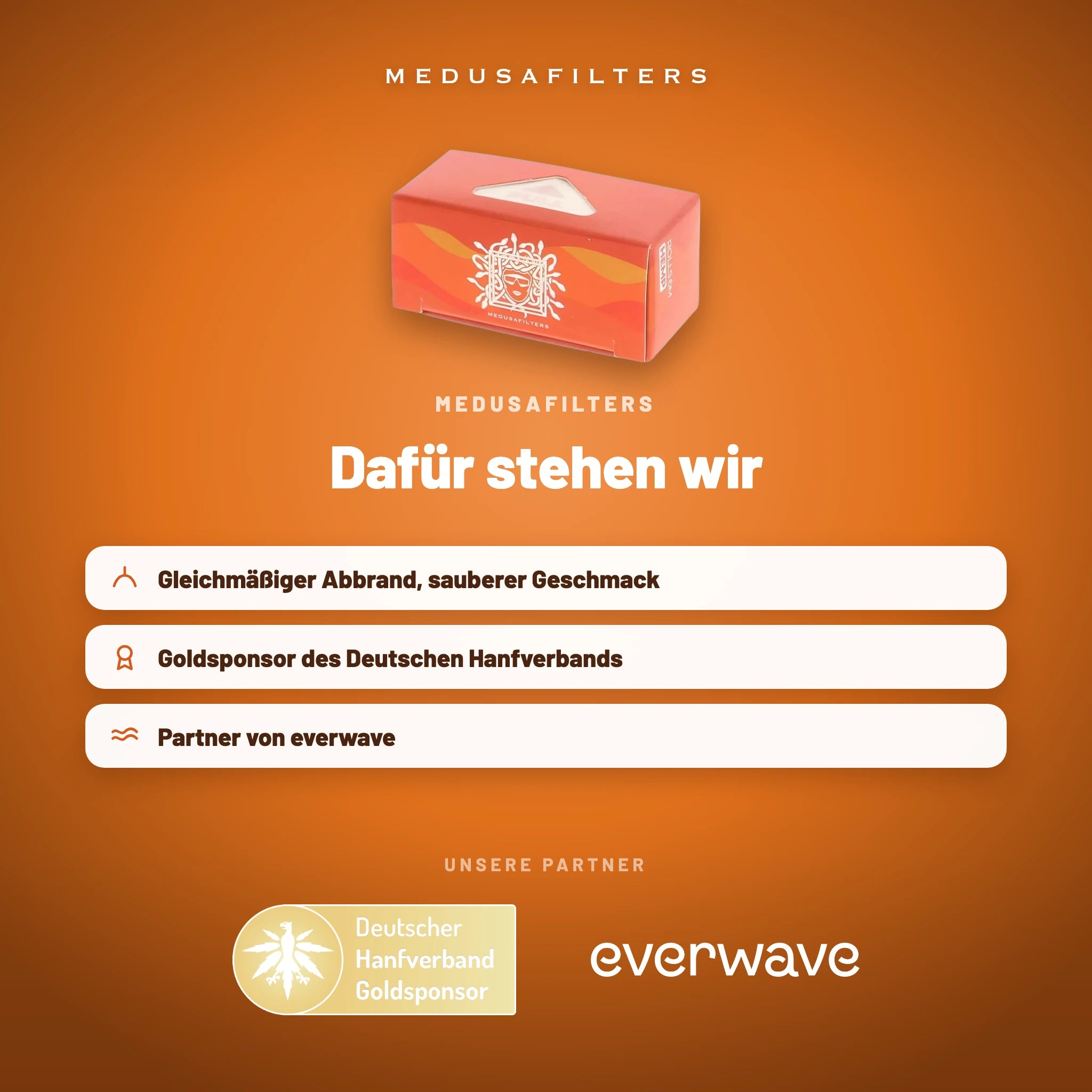 Medusafilters Endless Rolls 6 m SUNSET – 24er Display – Marke und Partner