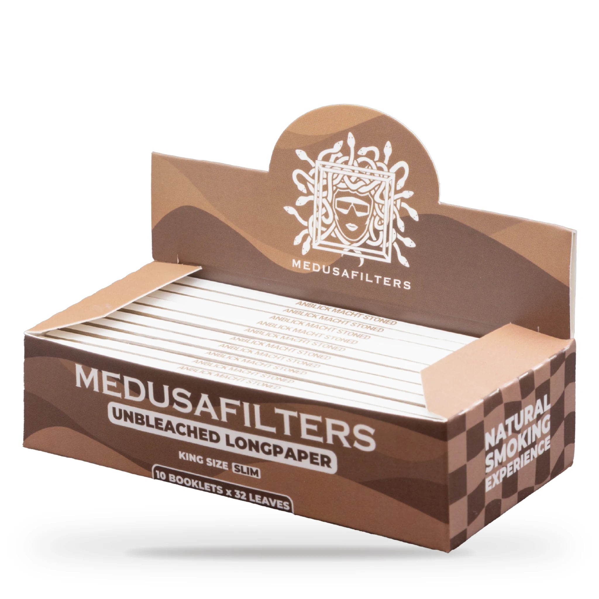 Medusafilters Longpapers 10er Display Unbleached